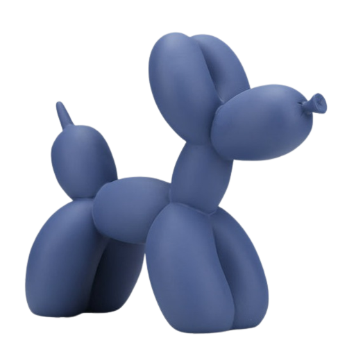 Matte Balloon Resin Dog Statue