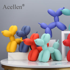 Matte Balloon Resin Dog Statue