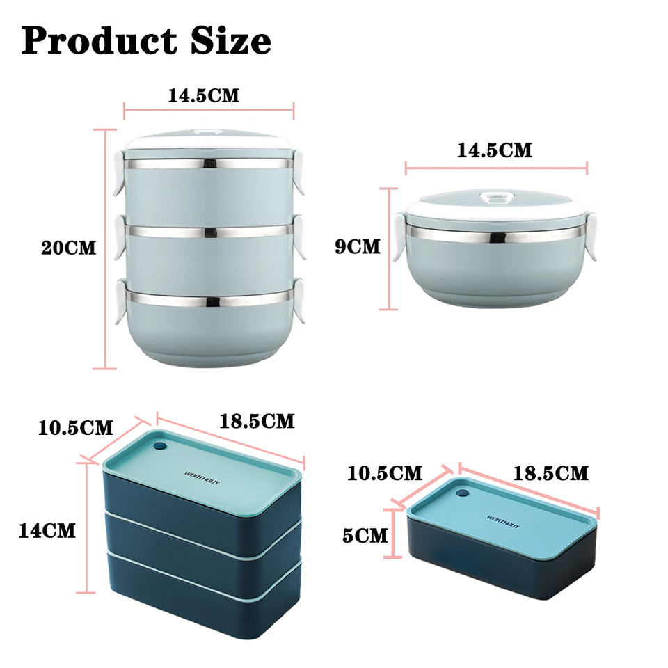 Portable Stainless Steel Thermal Lunch  Box